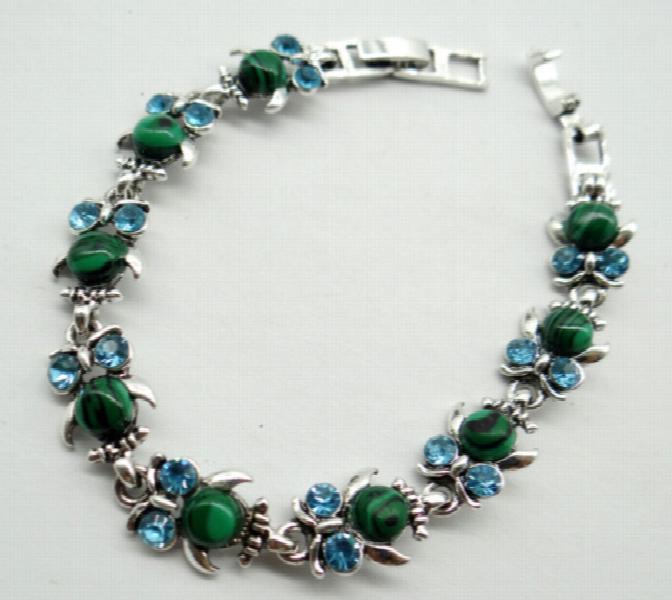 Natural Stone Owl Tiger EyeTurquoises Bracelet for DIY Jewelry Making