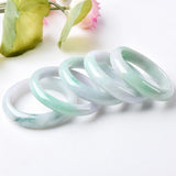 Certified A-Class 54-62mm Green Purple Myanmar Jade Princess Bracelet