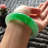 Zheru Jadeite Bracelet 54-64mm Princess Jewelry Gift for Mother/Girlfriend