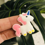 100PCS Mix Unicorn PVC Craft Flat Back DIY Boys Girls Shoes Charms