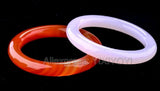 Round Red Green Veins Agate Jade Bangle Woman's Bangles Sweet Girl's Gift