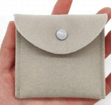 8x8cm Velvet Envelope Jewelry Gift Pouch with Snap Fastener
