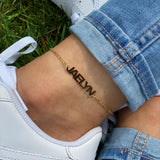 Personalized Name Anklet Leg Jewelry Stainless Steel Foot Anklet