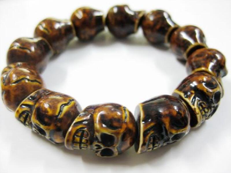 Skull Bracelet Men's Gothic Punk Rock Jewelry for Party