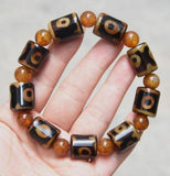 18x15mm Tibet Agate Chakra Bracelet Bead