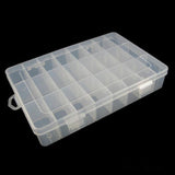 24 Grid Clear Plastic Jewelry Storage Box