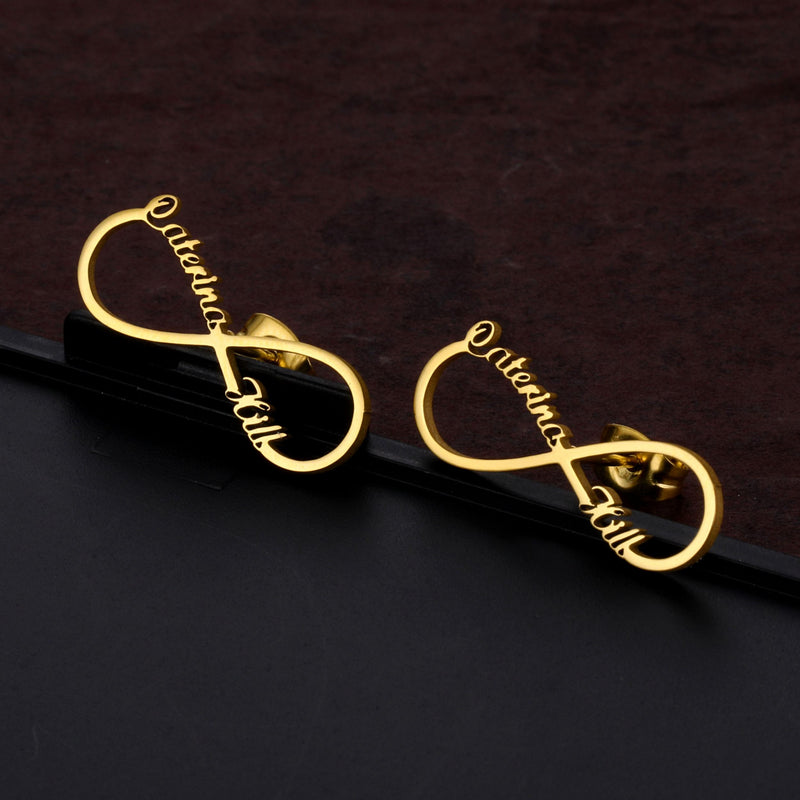 Custom Stainless Steel Name Earrings for Women