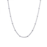 SloveCabin 925 Silver Tassel Necklace High Fine Jewelry Women Necklace