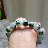 Burmese Jade Two-tone Bracelet for Men and Women