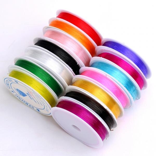 10rolls Mixed Transparent Nylon Elastic Stretch Cord for Jewelry Making