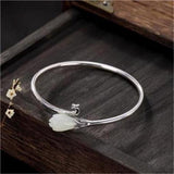 S925 Silver Phoenix Magnolia Bracelet for Women