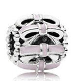 925 Silver Openwork Bow Bead for DIY Jewelry Making