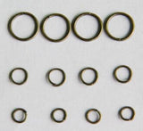 500PCS Antique Bronze Jump Rings 4-16MM 18 Gauge 40g