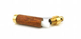 Light Brown Wood Aroma Pendant in 316L Stainless Steel Vial for Essential Oil