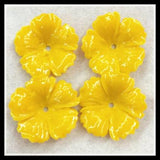 20pcs 20mm Flower Beads Middle Hole DIY Jewelry Findings Many Colors