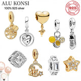 925 Silver Angel Tree Shoes Beads for Pan Charms Bracelets