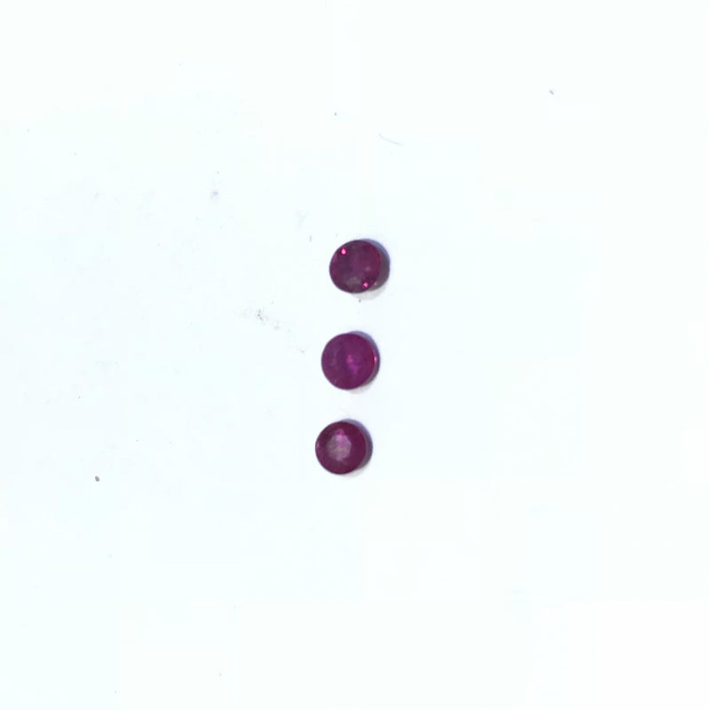 3mm Natural Ruby Loose Gemstone for Jewelry DIY - 100% Real Africa Ruby