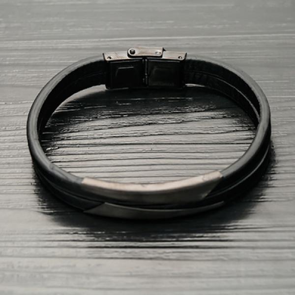 Europe & US Stainless Steel Leather Bracelet Hand Decoration
