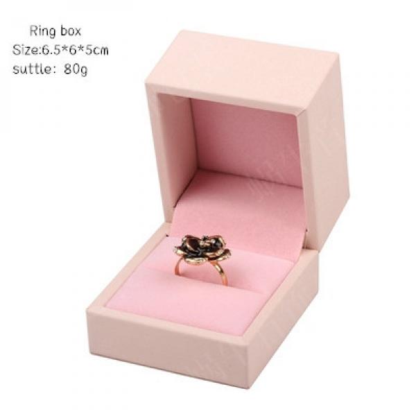 Velvet PU Leather Eardrop Box Jewelry Box