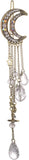 Moon Crystal Rhinestone Dangle Hair Clip Bridal Jewelry Gift