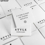 Custom Foil Hang Tag Printing for Kids Clothes