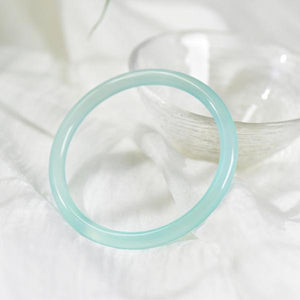 Zheru Jewelry Natural Agate Chalcedony Bracelet 54-64mm