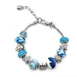 Crystal Space Glass Bead Bracelet Set for Teens