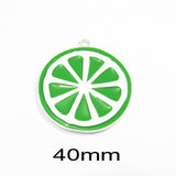 10pcs/lot Enamel Slice Lemon/Fruit Pendants for Jewelry Making