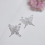 Silver Butterfly Hair Buckle Antique Hair Jewelry