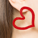 Exaggerated Love Stud Earrings