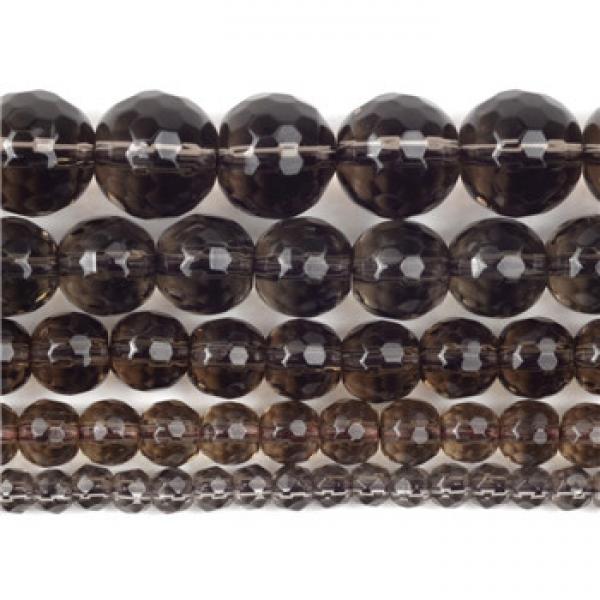 Faceted Smoky Quartz Crystal Glass Beads Spacer Beads 6-12mm
