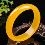 Natural Yellow Agate Chalcedony Bracelet for Mother and Girlfriend