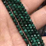 Fengbaowu Malachite Heishi Faceted Loose Bead for Jewelry Making