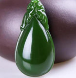 Koraba Hetian Jade Water Droplets Shape Pendant