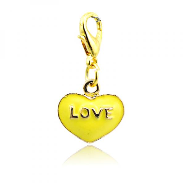 Love Letter Heart Lobster Clasp Pendants Necklace DIY Jewelry Accessories
