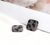 50pcs Leopard Print Cartoon Flatback Beads DIY Jewelry Earring Accessory