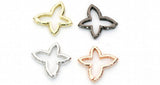 3pcs CZ Micro Pave Butterfly Hook Clasp