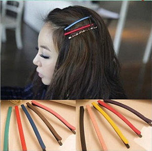 10 pcs Girls Hair Clips Candy Cloth Barrettes Hairpin