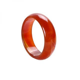 Red Agate Chalcedony Bangle 54-64mm Princess Jewelry Gift
