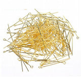 200pcs Red/Silver Eye Head Pin 20 30 40 50 mm Jewelry Making Findings