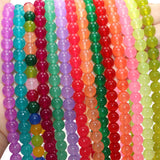 Natural Stone Round Jades Agates Spacer Beads 4-12mm