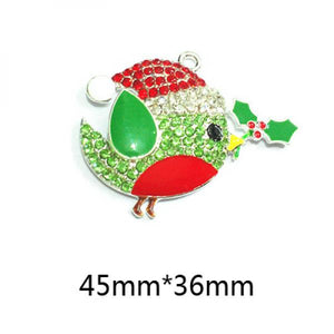 10pcs Christmas Snowflake, Gingerbread Girl, Santa Claus, Socks Pendant