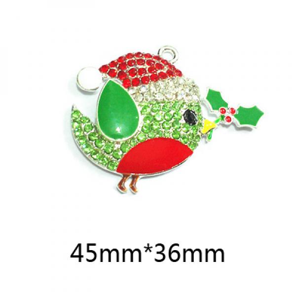 10pcs Christmas Snowflake, Gingerbread Girl, Santa Claus, Socks Pendant