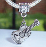 100 Pcs Acoustic Guitar Pendant Charms for Bracelets & Necklaces