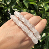 Fengbaowu Rock Quartz Bracelet Vase Flower Pot Beads Crystal Healing Stone
