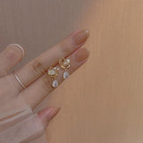 925 Sterling Silver Zircon Butterfly Stud Earrings for Women