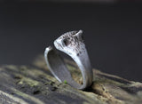 Fox Ring Women's Girl's Retro Burnished Animal Ring Jewelry size Adjustable