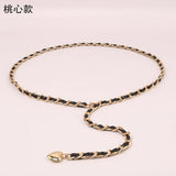 Women's Metal Belt Decoration Waist Chain Long Belt Dress Accessories
