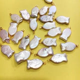 5 PCS Natural Freshwater Loose Pearl Baroque Pendant DIY Beads