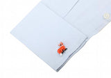 Fox Orange Cufflinks 26mm L1802 Men's Animal Cuff Links